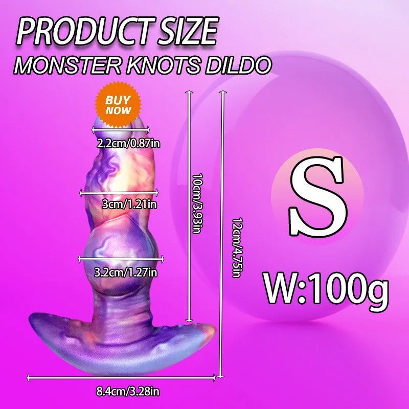 Monster Knotted Dildo & Anal Plug
