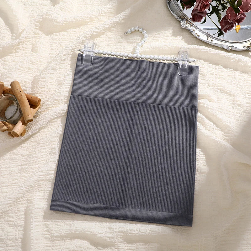 High-Waist Sexy Knit Mini Skirt