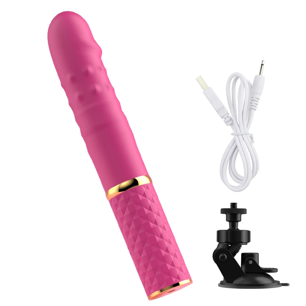 Beginner Automatic Thrusting Vibrator with Suction Cup – G-Spot & Dual Stimulator for Women