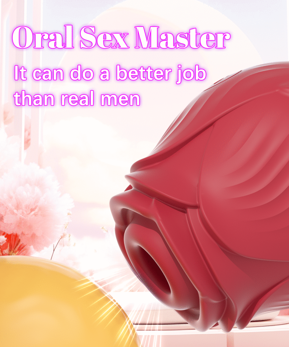 Rose Thrusting & Sucking Vibrator – 10 Modes for G-Spot & Clit Pleasure