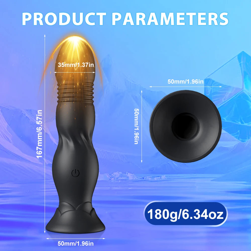 Telescopic Remote-Controlled Vibrating Anal Plug