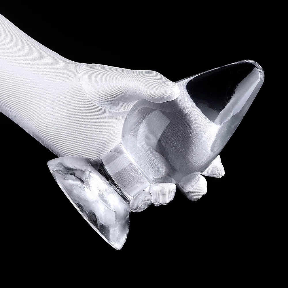 Transparent Glass Butt Plug Set – 3 Size Anal Training Dilator