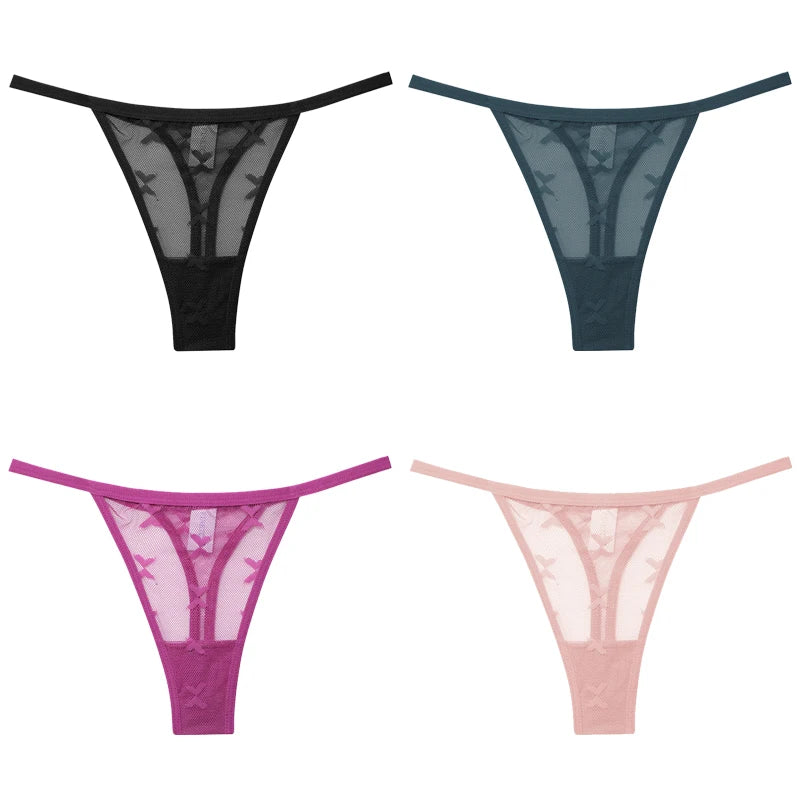 4-Pack Lace G-String Panties
