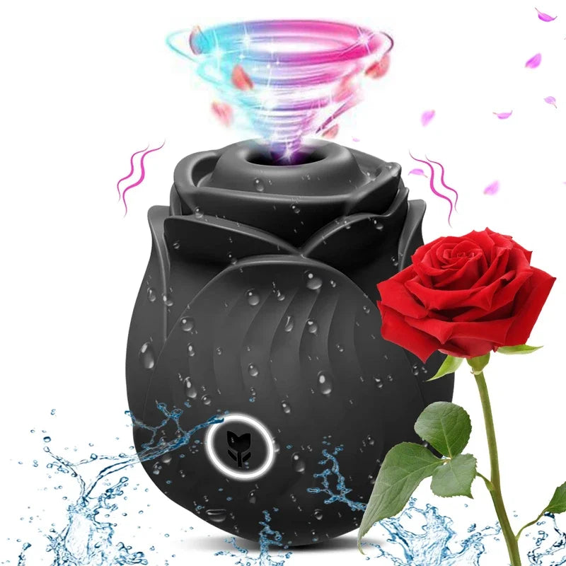 Rose Thrusting & Sucking Vibrator – 10 Modes for G-Spot & Clit Pleasure