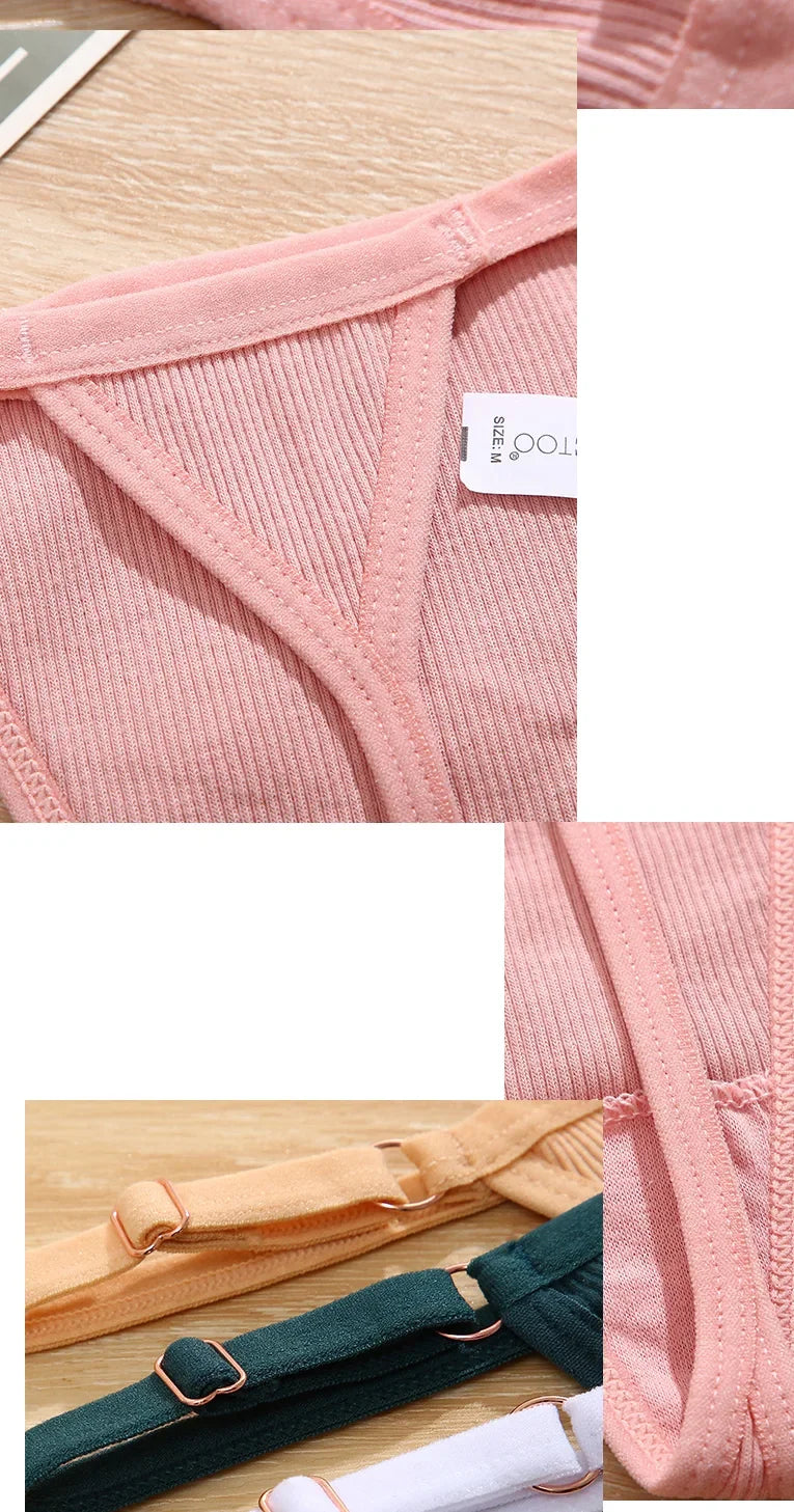 5-Pack Women's Cotton G-Strings – Adjustable Waist, Seamless & Sexy (S-XL)