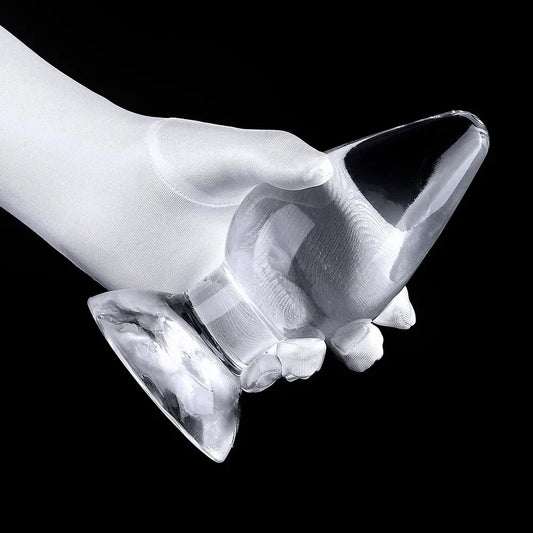 Transparent Glass Butt Plug Set – 3 Size Anal Training Dilator