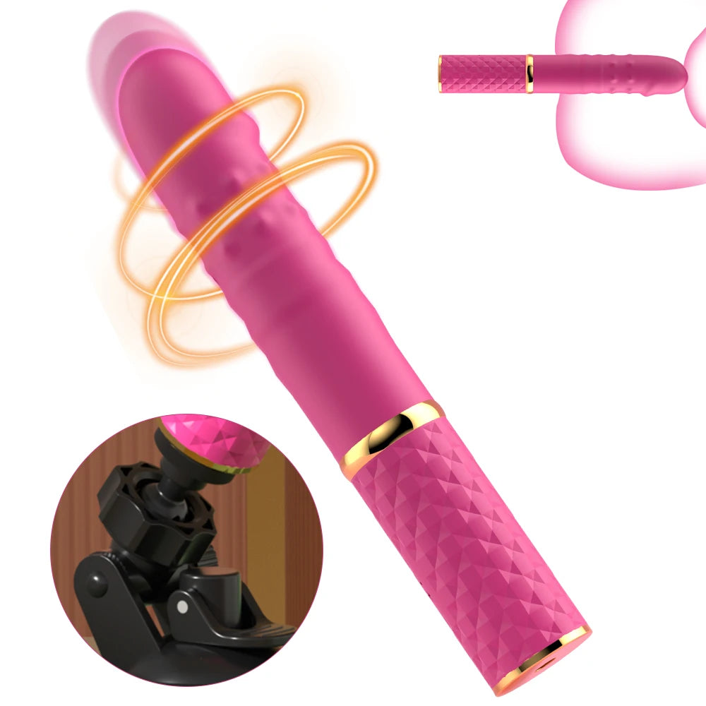 Beginner Automatic Thrusting Vibrator with Suction Cup – G-Spot & Dual Stimulator for Women