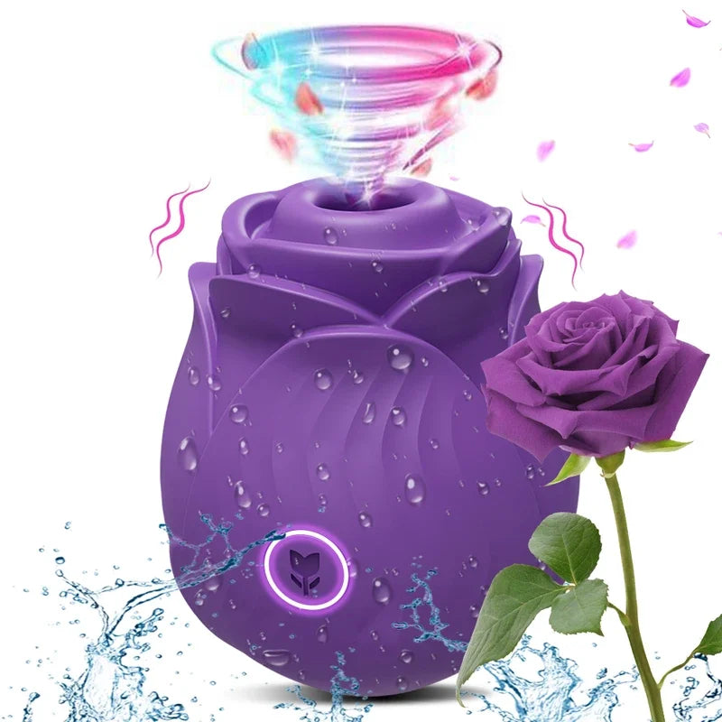 Rose Thrusting & Sucking Vibrator – 10 Modes for G-Spot & Clit Pleasure
