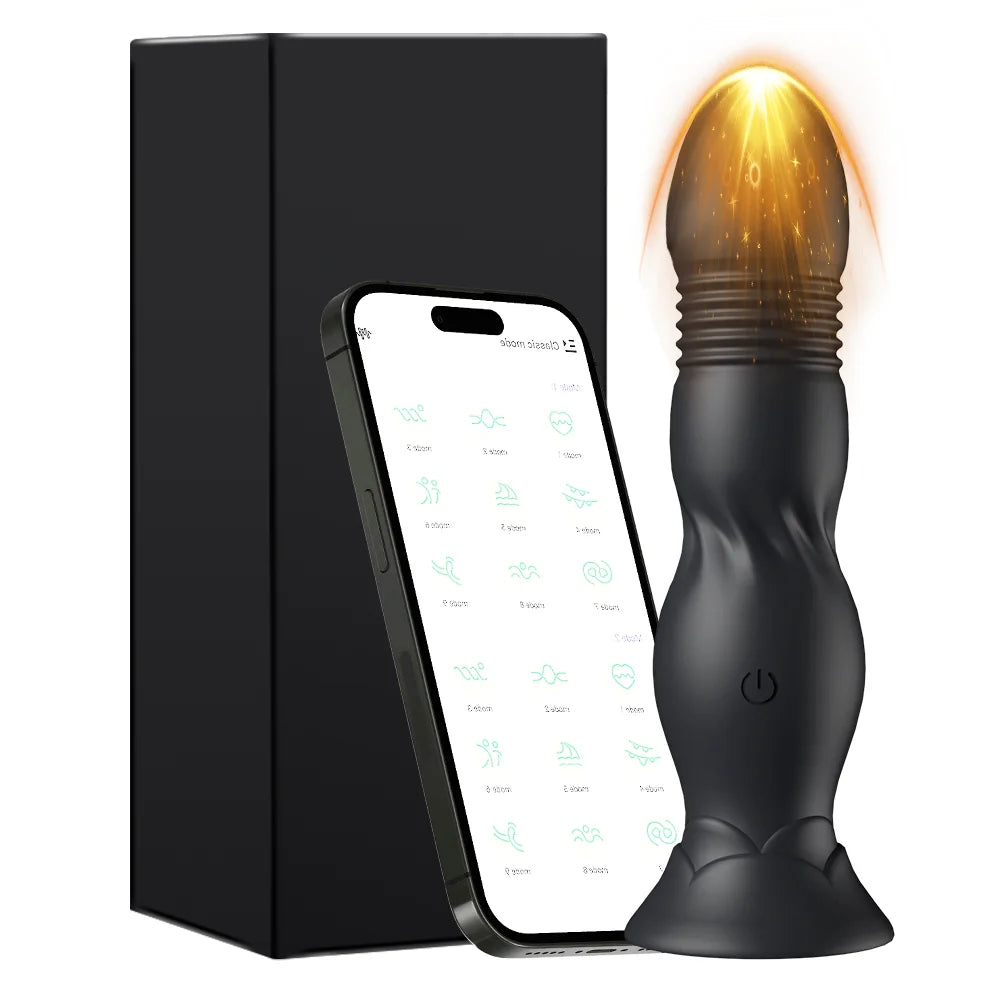 Telescopic Remote-Controlled Vibrating Anal Plug