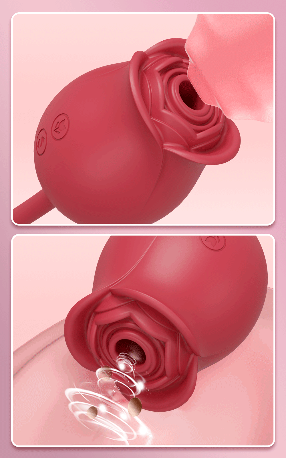 Rose Thrusting & Sucking Vibrator – 10 Modes for G-Spot & Clit Pleasure