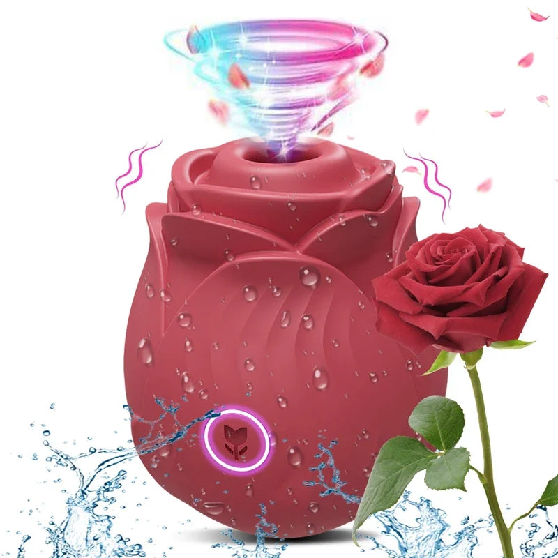 Rose Thrusting & Sucking Vibrator – 10 Modes for G-Spot & Clit Pleasure