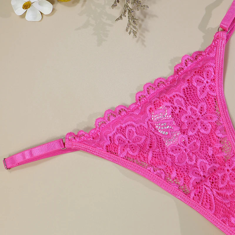 1PCS Women’s Lace Thong – Sexy Hollow Panties for Everyday Wear