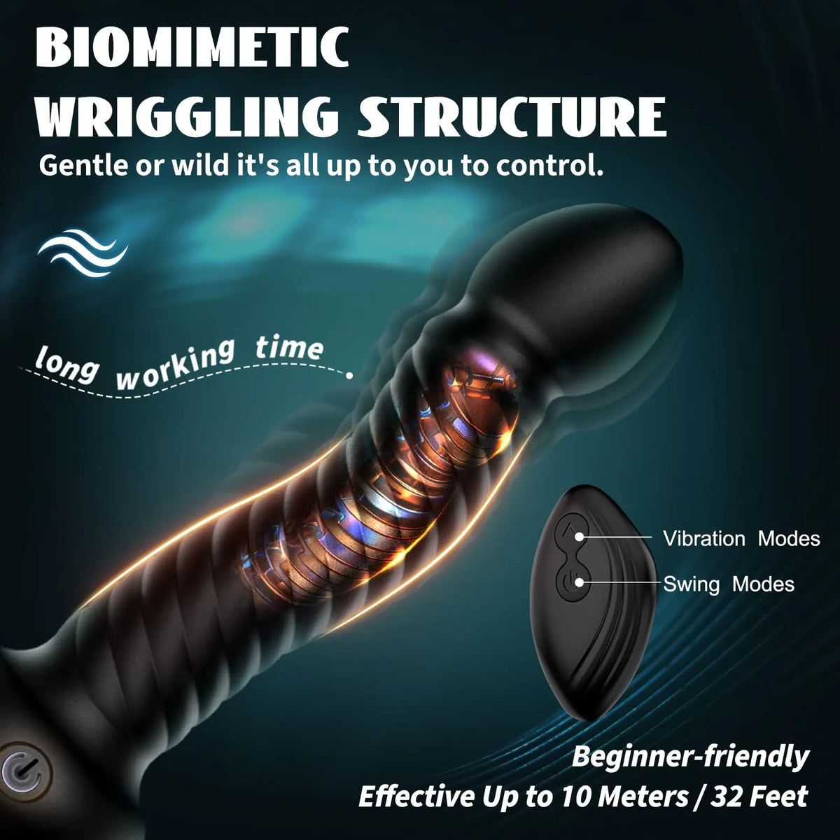 KUSHOR Remote-Controlled Prostate Vibrator – Anal Massager