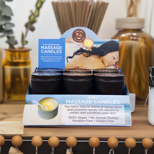3-In-1 Massage Candle Pre-Pack Display